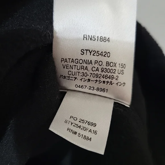 Patagonia Fleece Pullover Quarter Zip Black Women's Size Medium - Picture 8 of 10